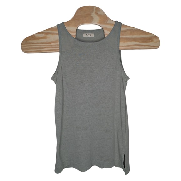 Madewell Tops - Madewell Women's Tank Top Size XS Olive Green/Gray Linen Blend Boho‎ Beachy